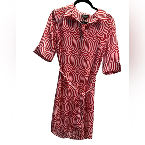 Laundry by Shelli Segal Red Geometric Dress size 4 - Picture 8 of 11